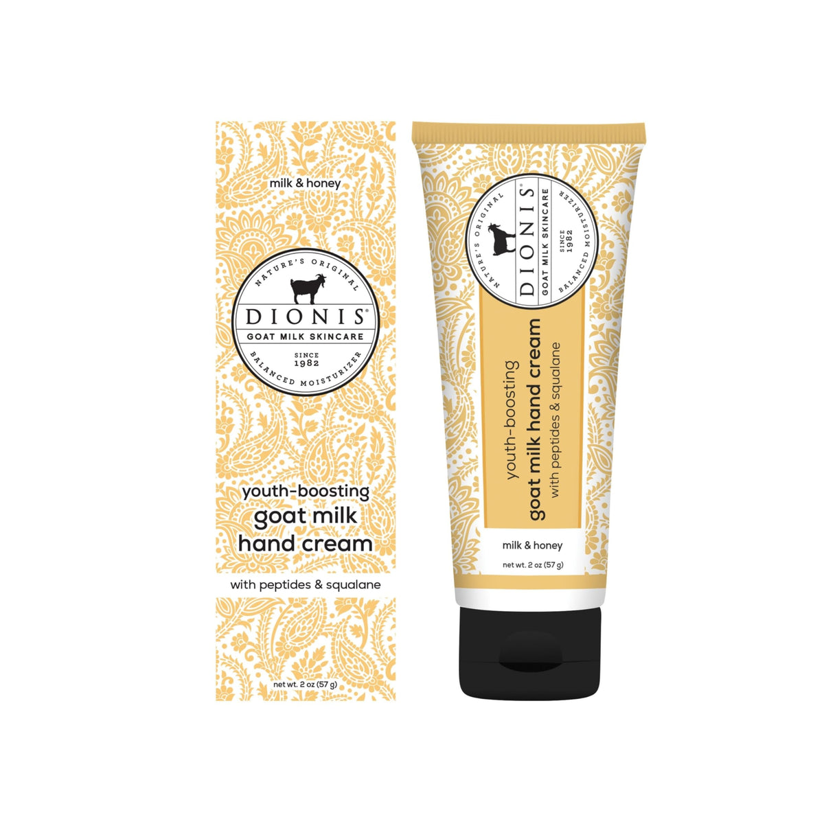 Dionis Youth Boosting Goat Milk Hand Cream 2oz bottle for daily hydration