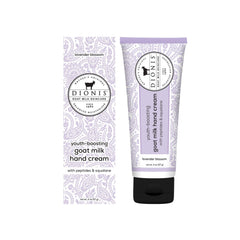 Dionis Youth Boosting hand cream packaging with Lavender Blossom scent for daily care.