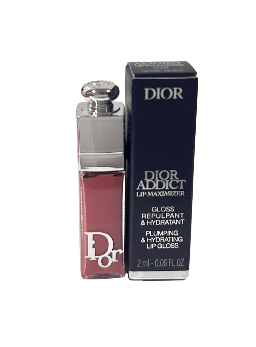 Dior Addict Lip Maximizer Rose Nude mini, ideal for on-the-go use