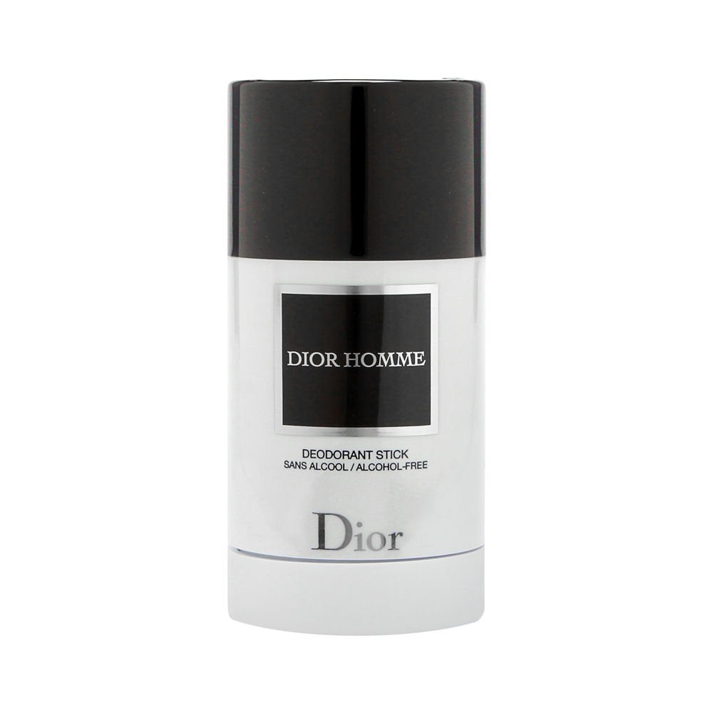 Christian Dior Homme deodorant stick, front view, for long-lasting freshness in daily activities.