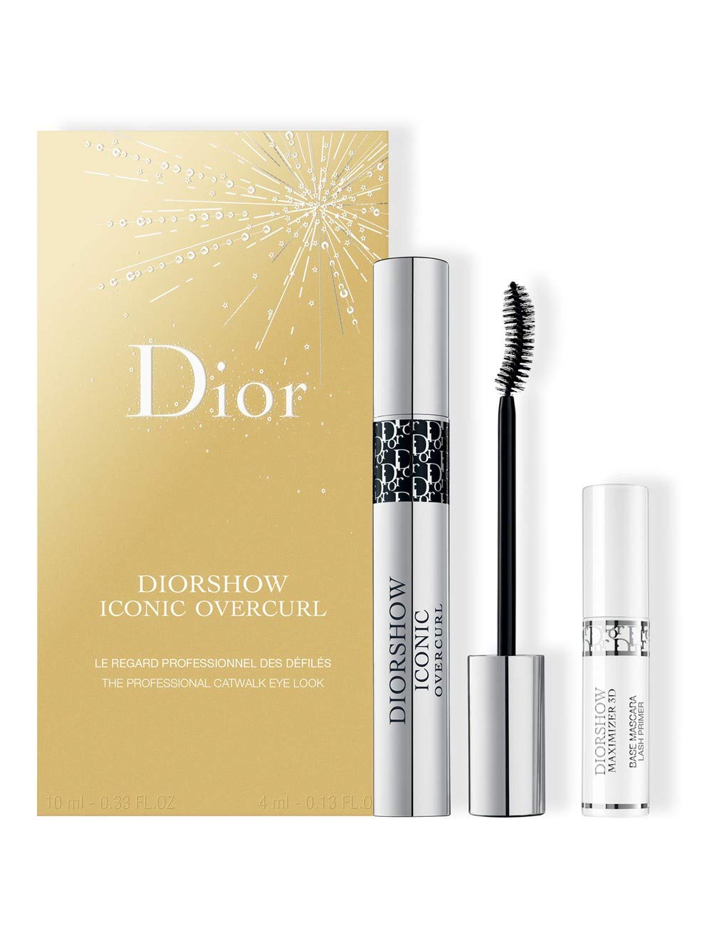 Dior Diorshow Iconic Over-curl Mascara set with mascara and lash primer for lifted, defined lashes.