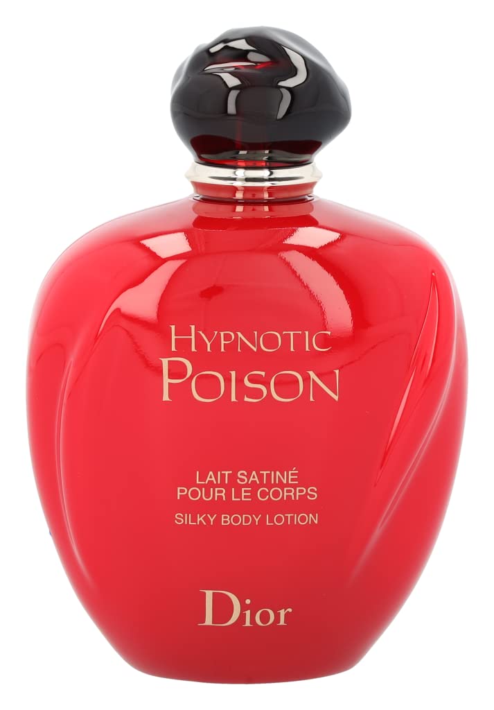 Dior Hypnotic Poison lotion cap close-up highlighting premium packaging and fragrance.
