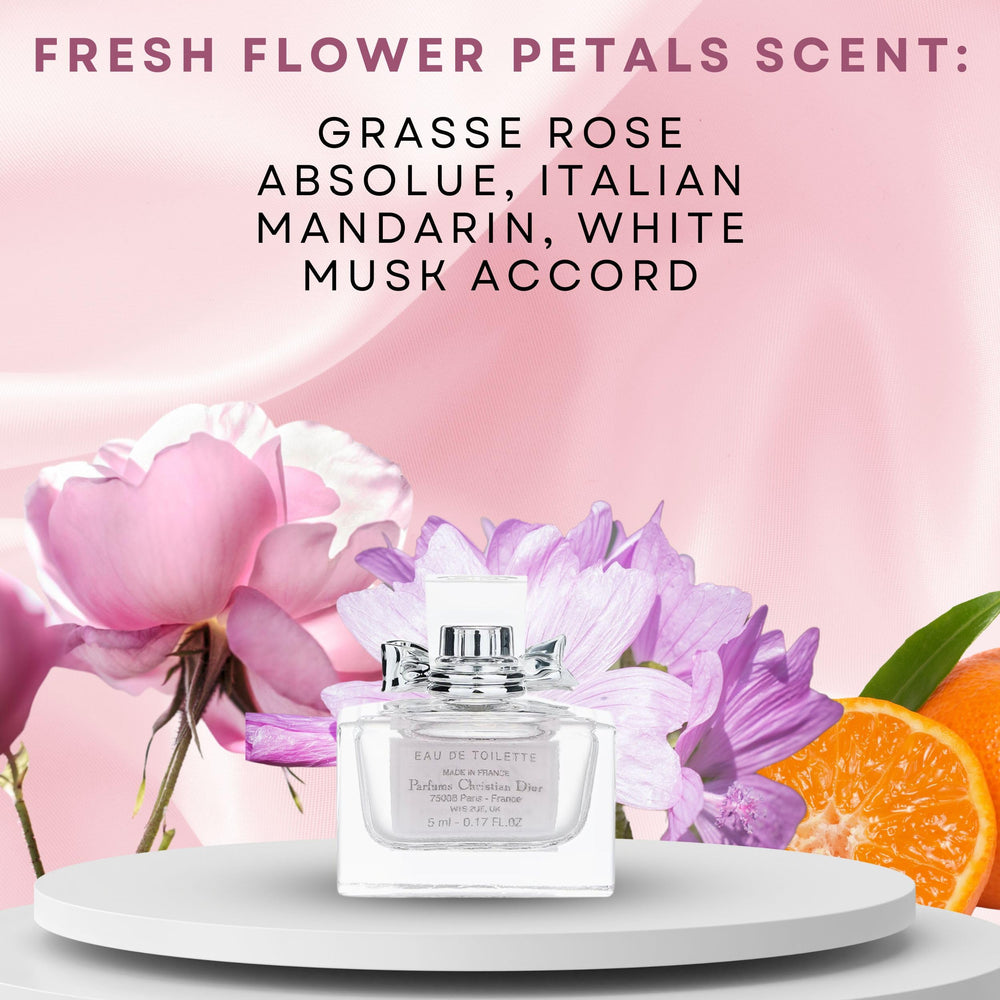Dior Miss Dior Blooming Bouquet packaging emphasizes compact travel-friendly size.