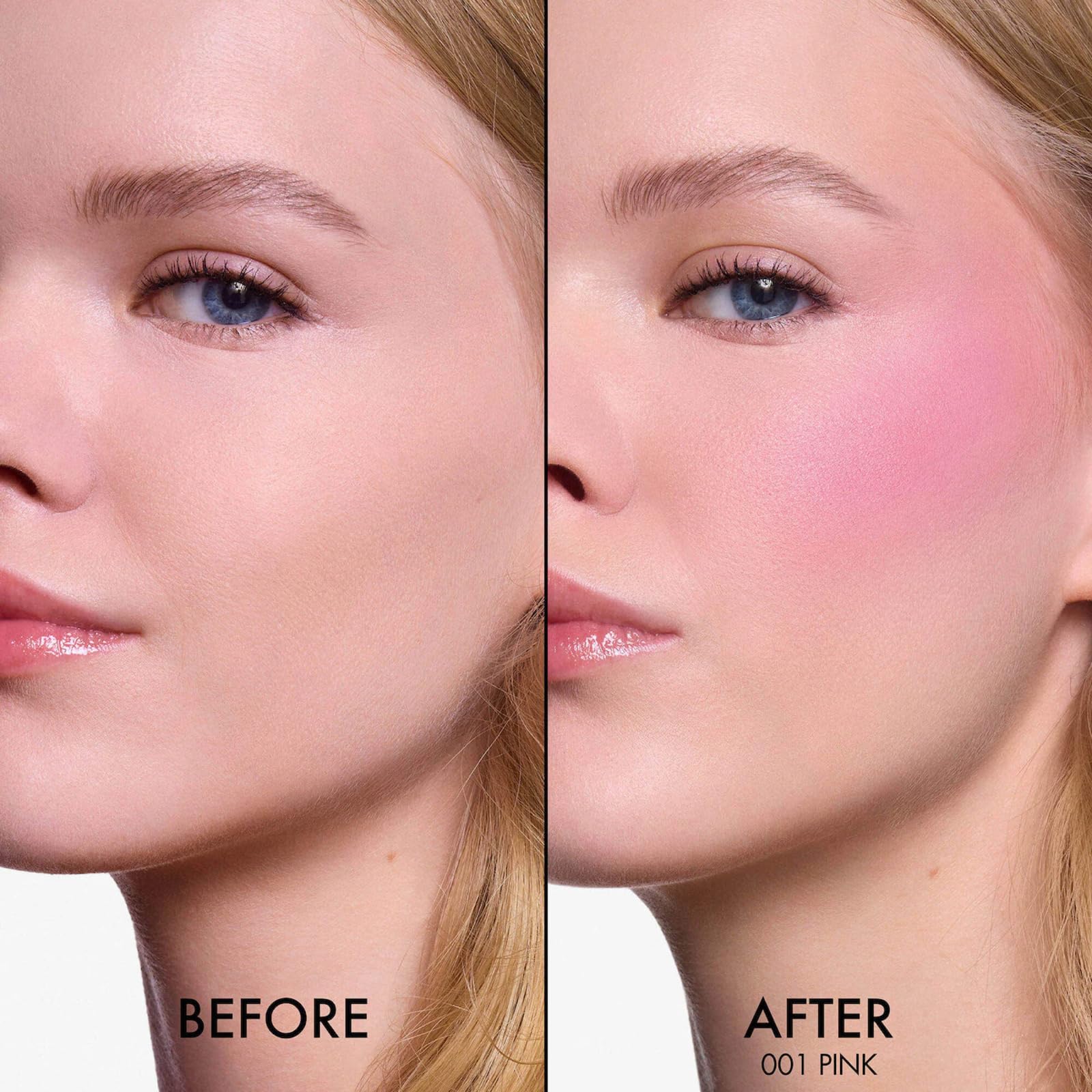 Dior Rosy Glow Blush texture demonstrates seamless blending and long-lasting color.