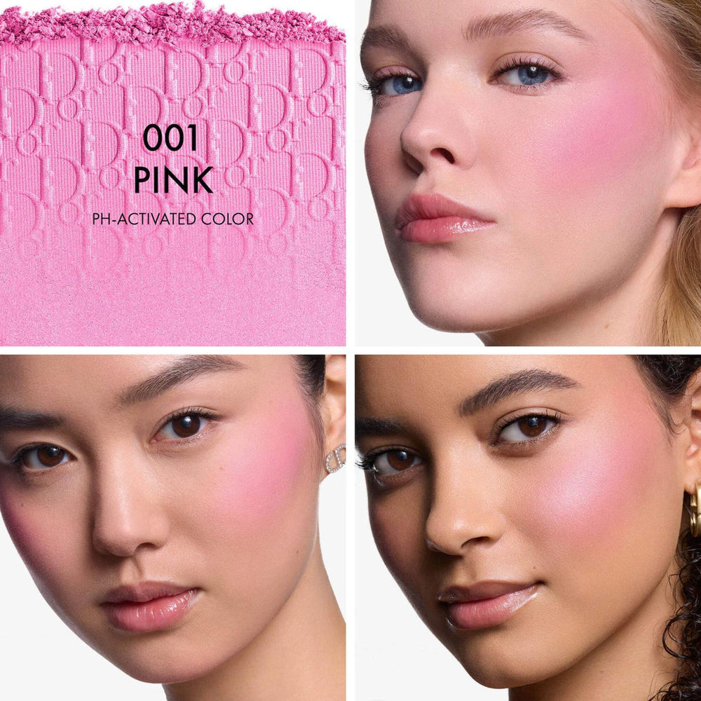 Dior Rosy Glow Blush packaging highlights compact, travel-friendly design and clean formula.