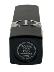 Dior Rouge Lipstick Avant Garde Matte swatches reveal rich pigment on lips.