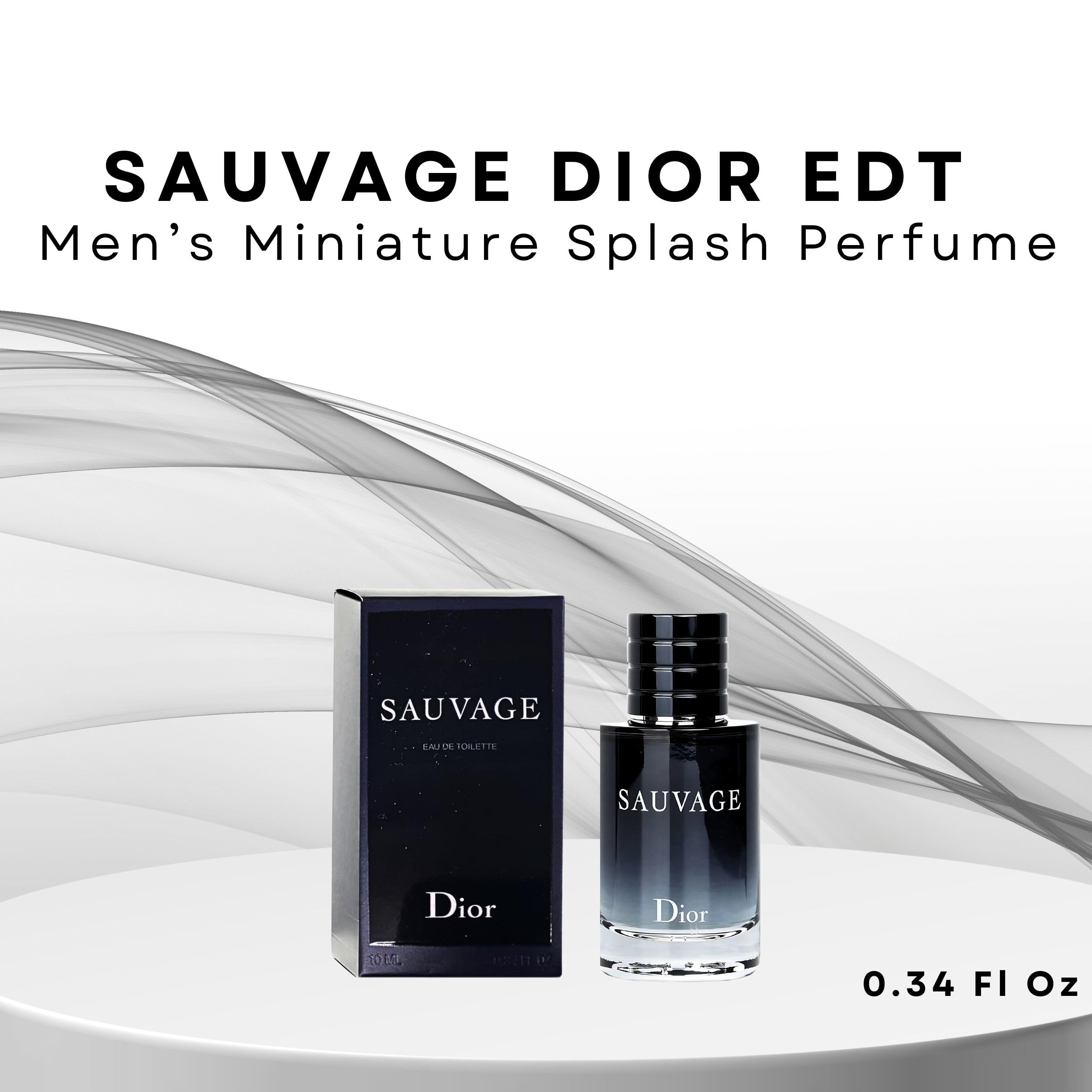 Dior Sauvage mini EDT cap closeup, premium detailing for a refined masculine scent.