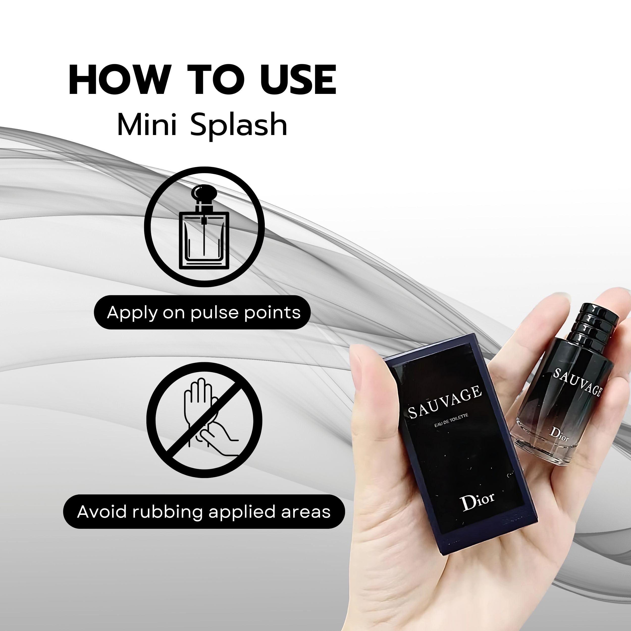 Dior Sauvage mini EDT packaging box, gift-ready presentation for special occasions.