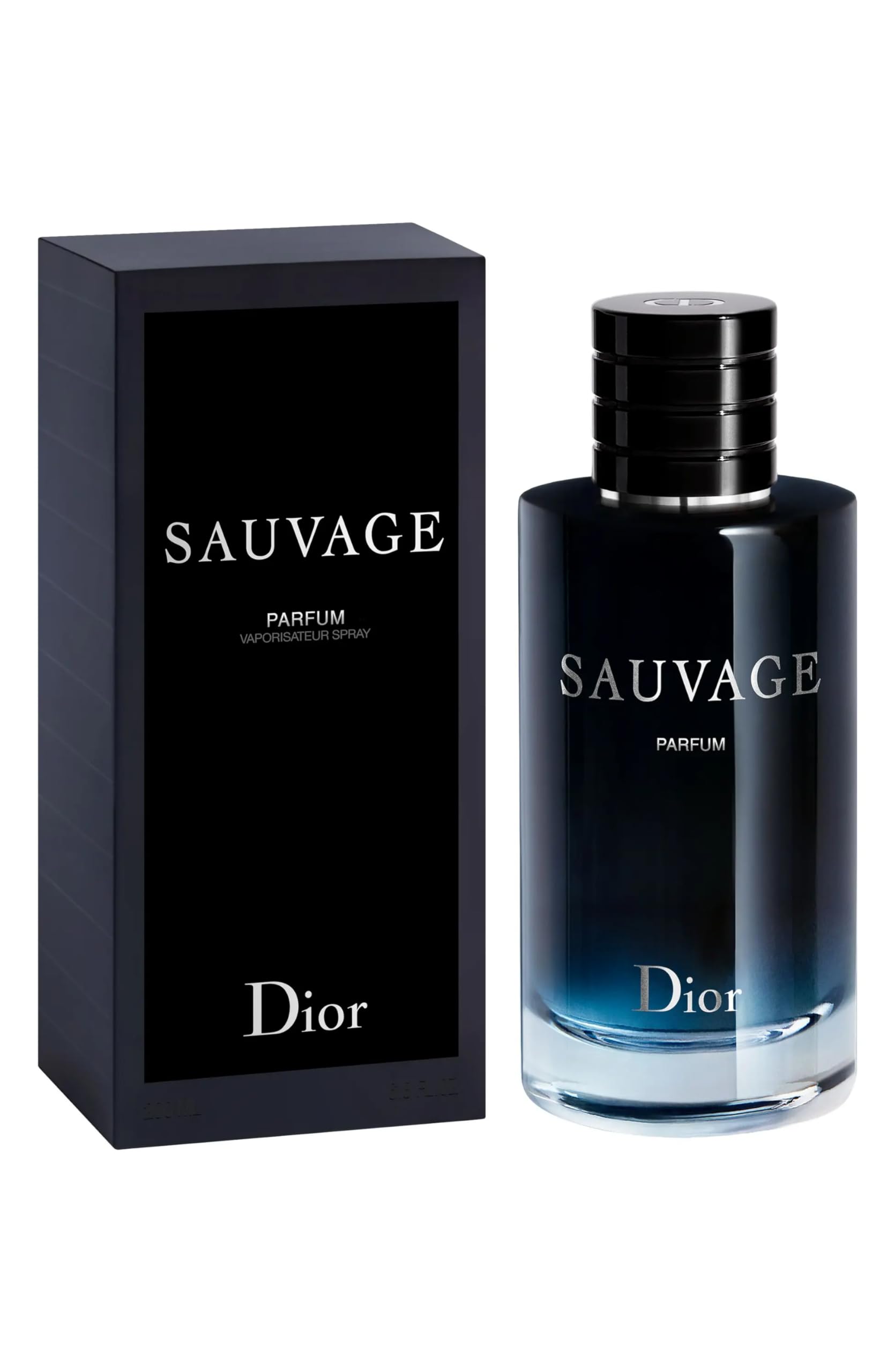 Dior Sauvage Parfum applied on pulse points for lasting aroma.