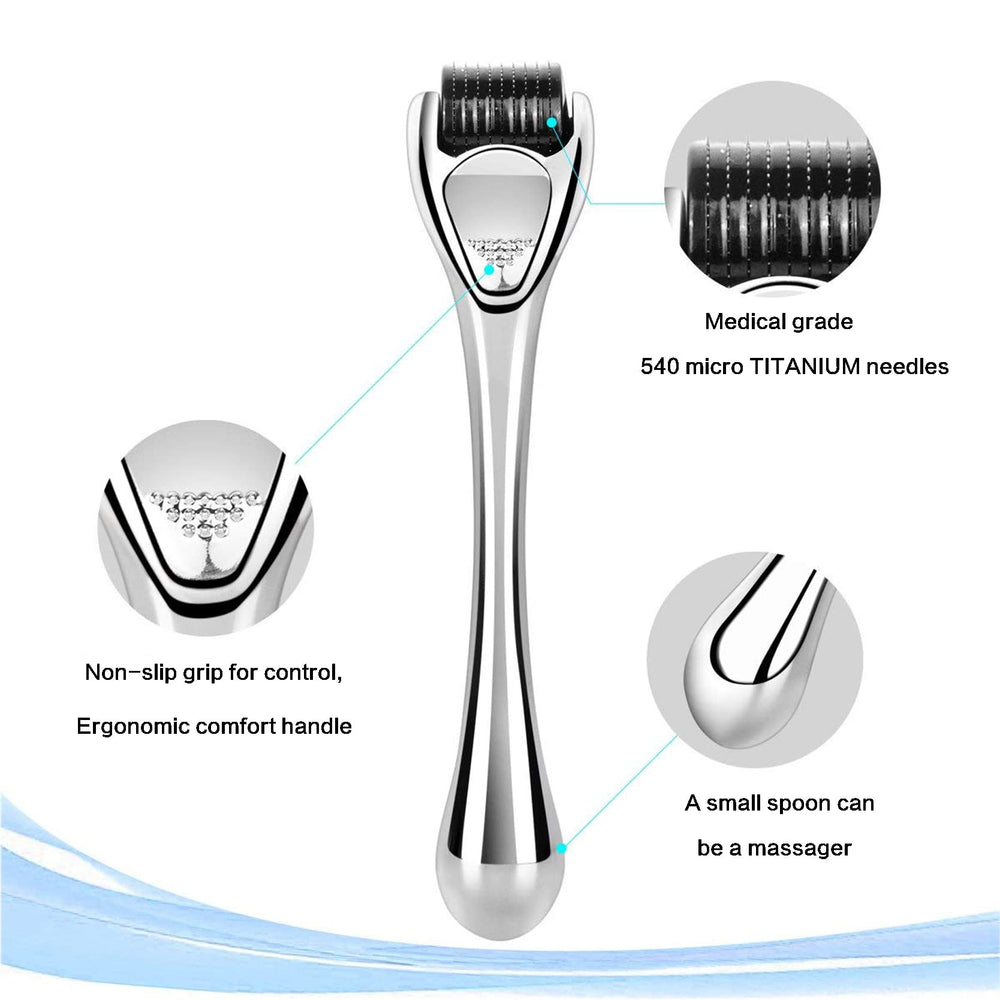 Diougens Lee derma roller used on facial area for smooth results