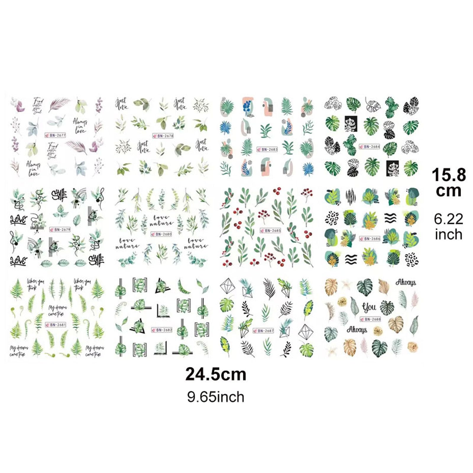 Diowino spring-summer nail stickers provide versatile decoration ideas.