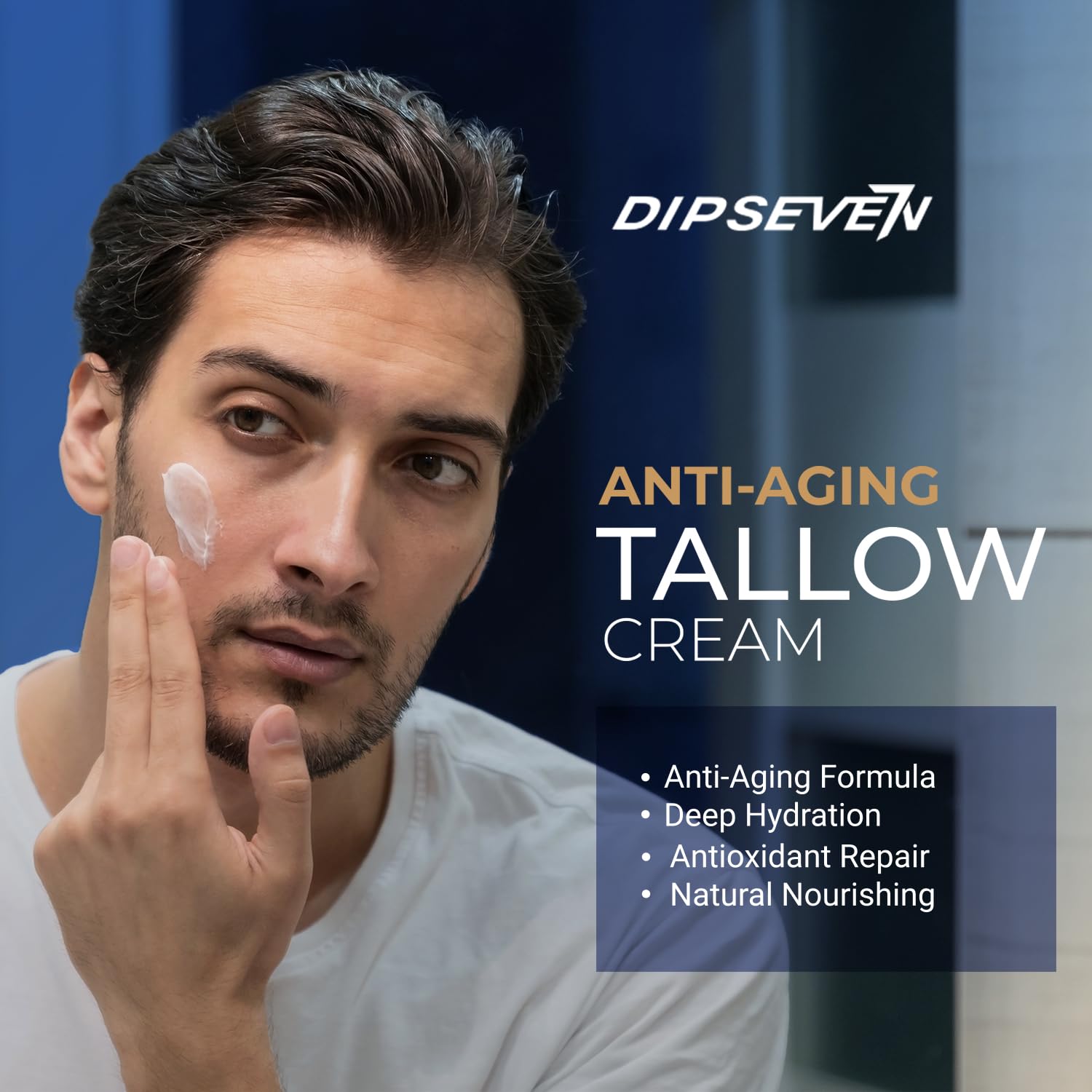 Dipseven face moisturizer dispenser demonstrates quick, even morning application.