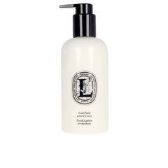 Diptyque fresh body lotion bottle with orange blossom scent for hydration.