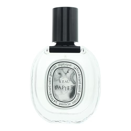 Close-up of Diptyque L'Eau Papier cap, elegant design for on-the-go