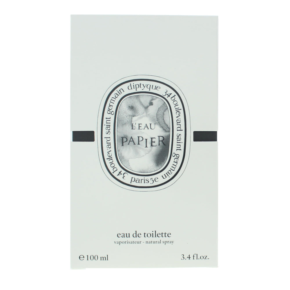 Diptyque L'eau Papier worn on skin to evoke daily ritual and freshness.