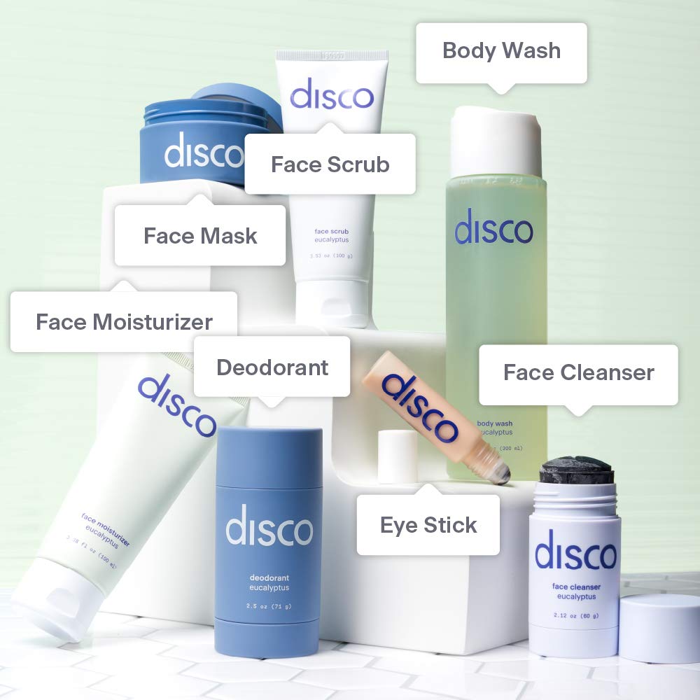 Compact eye care stick neatly displayed on a bathroom shelf.