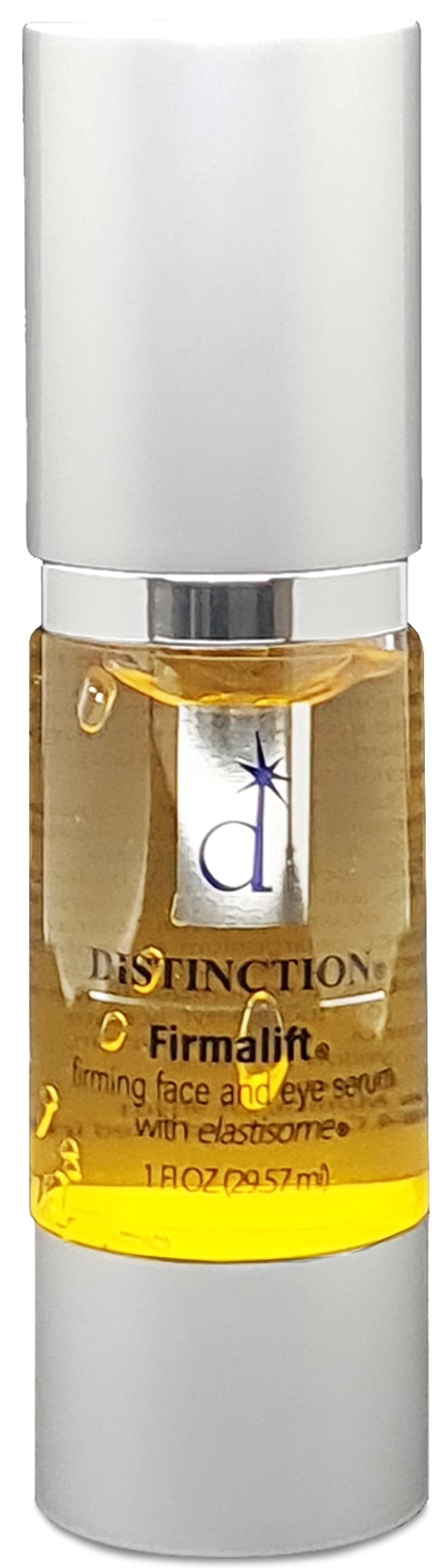 Distinction Firmalift serum bottle for daily hydration.