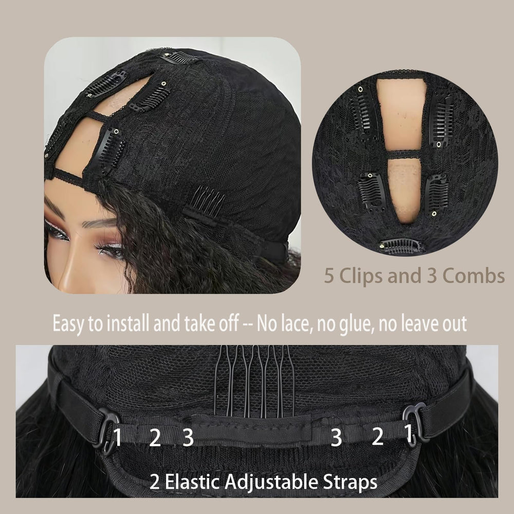 Diva Locks Wig cap with clips demonstrates secure attachment options.