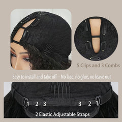 Diva Locks Wig cap with clips demonstrates secure attachment options.