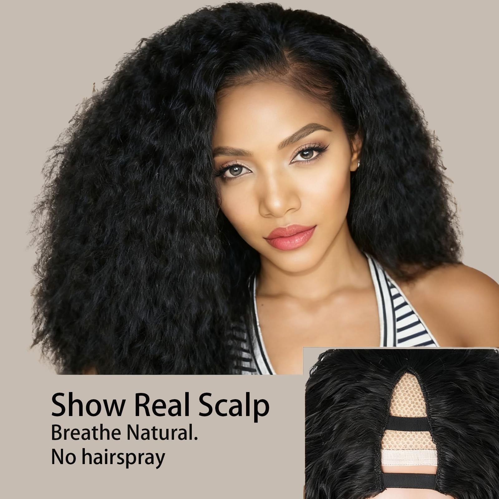 Diva Locks Natural root blend closeup for seamless styling.