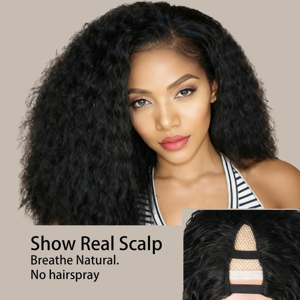 Diva Locks Natural root blend closeup for seamless styling.