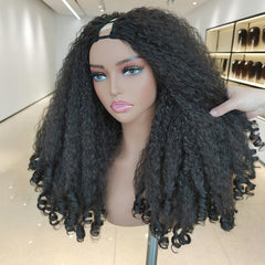 Diva Locks Afro Wig V-Part Kinky Curly 24inch ends for natural volume and defined curls.