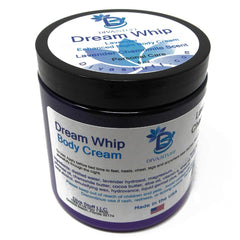 Diva Stuff Dream Whip night cream jar closeup for soothing bedtime ritual