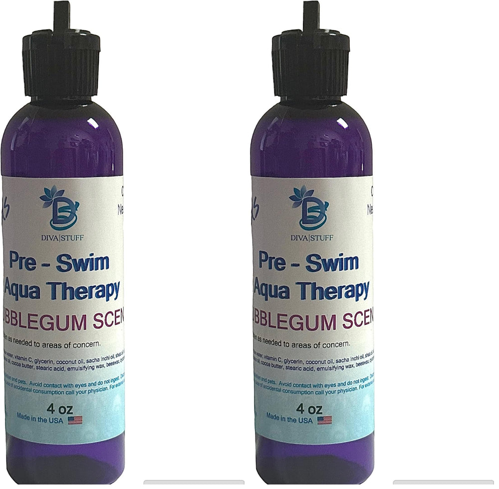 Diva Stuff Kids Pre-Swim Lotion bubblegum pack2, pre-swim protection for chlorinated water.
