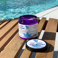 Diva Stuff pre-swim aqua therapy lotion with Vitamin C neutralizes chlorine at the source