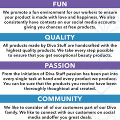 Diva Stuff Three-Pack packaging demonstrates value and convenient on the go protection.