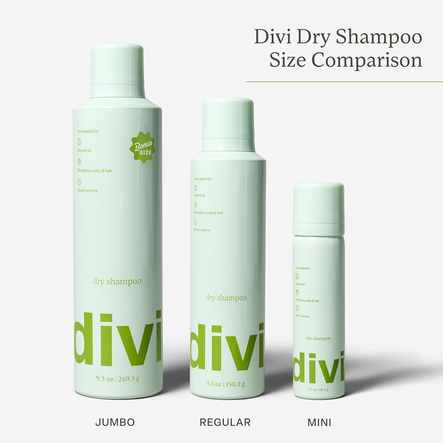 Divi Dry Shampoo Spray prevents buildup for healthier-looking hair.