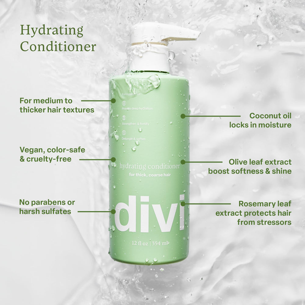 Divi Hydrating Conditioner ingredients with botanical extracts