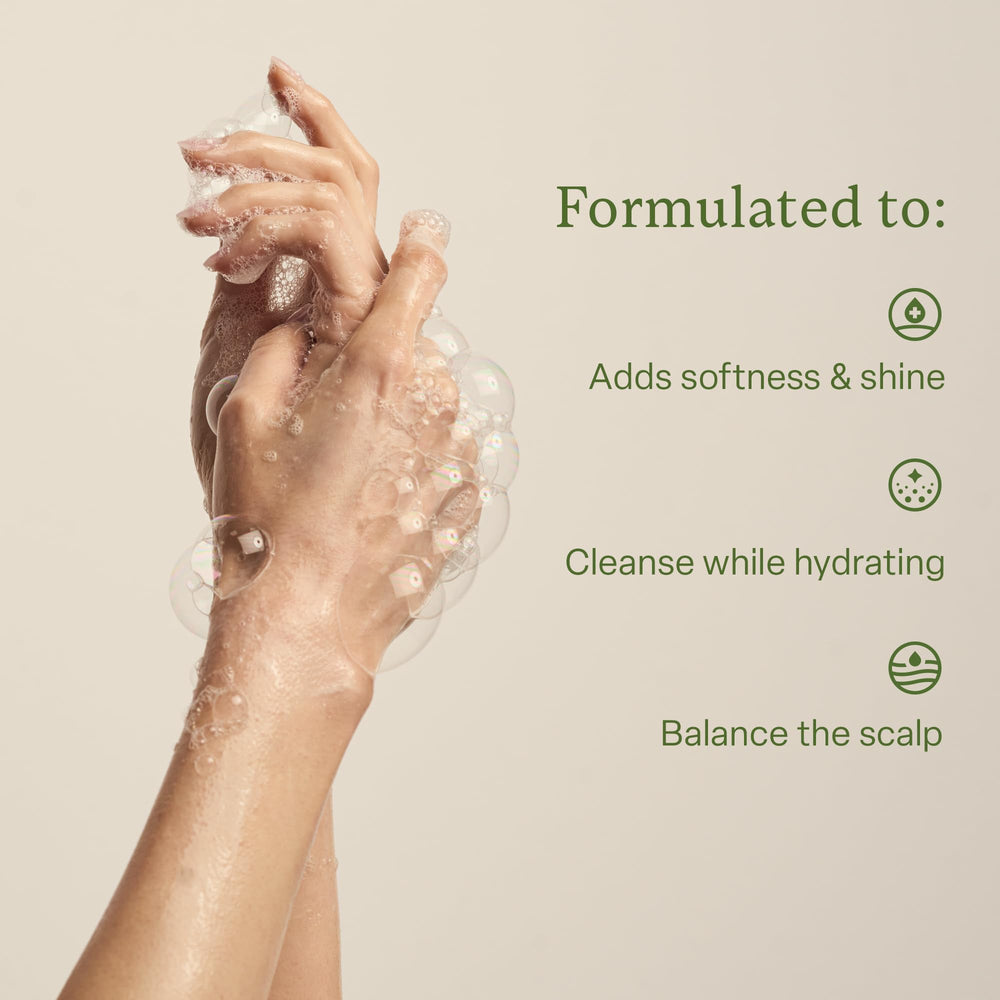 Divi Hydrating Shampoo label detail showcasing paraben-free, cruelty-free standards.