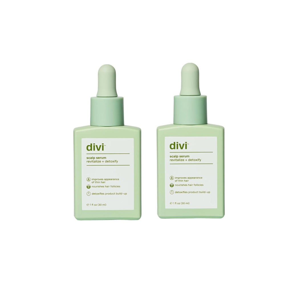 Divi Scalp Serum 30ml bottle for daily scalp nourishment.
