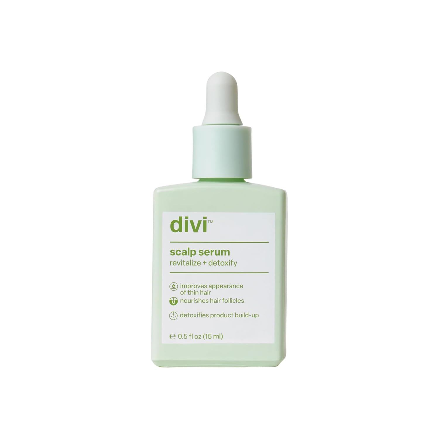 Divi Scalp Serum application on scalp for targeted nourishment and fullness