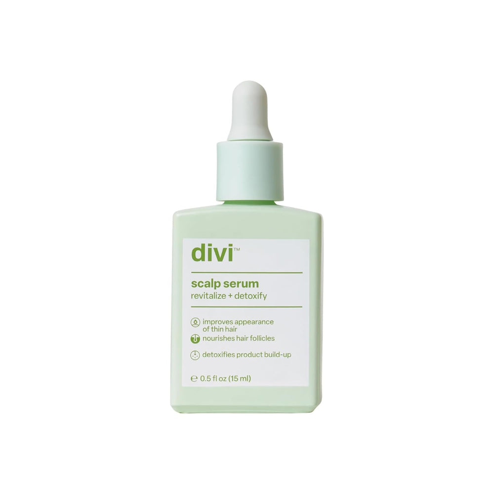 Divi Scalp Serum application on scalp for targeted nourishment and fullness