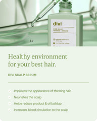 Divi Scalp Serum bottle nourishes scalp for fuller-looking hair