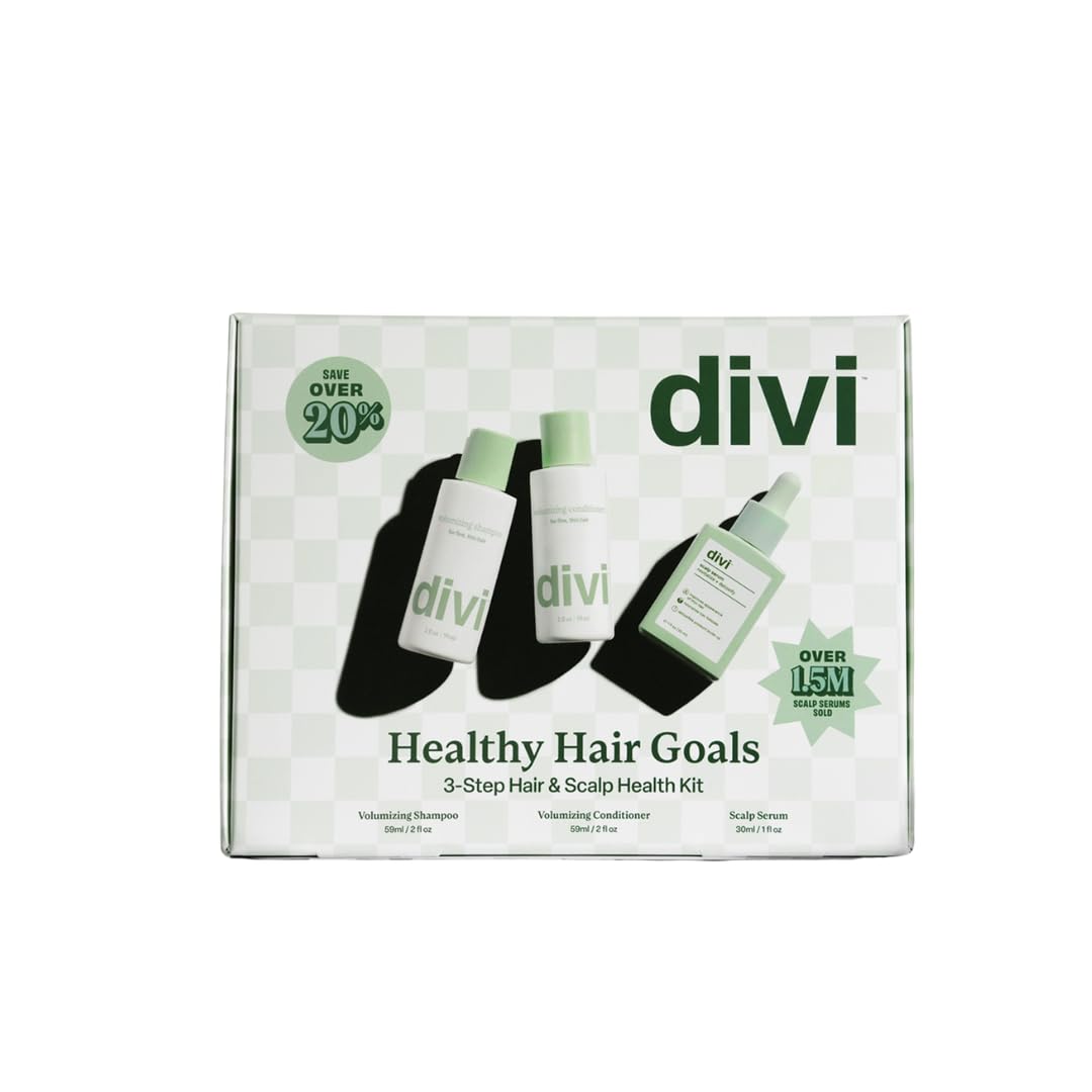 Divi Volumizing Shampoo bottle adds lift to fine hair