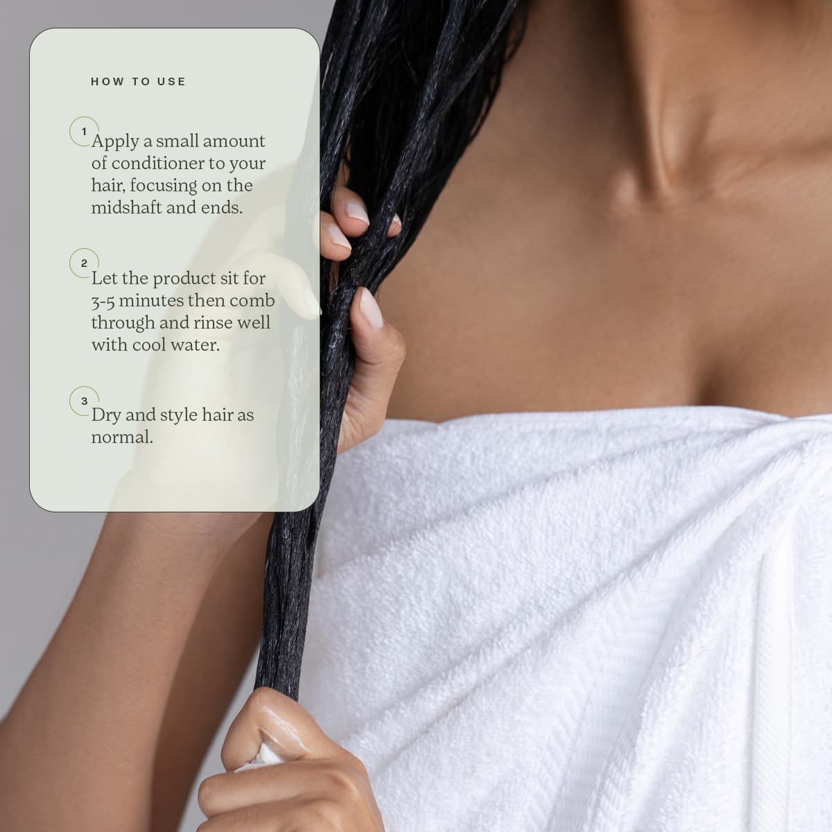Divi volumizing conditioner highlights rice protein on the ingredient panel.