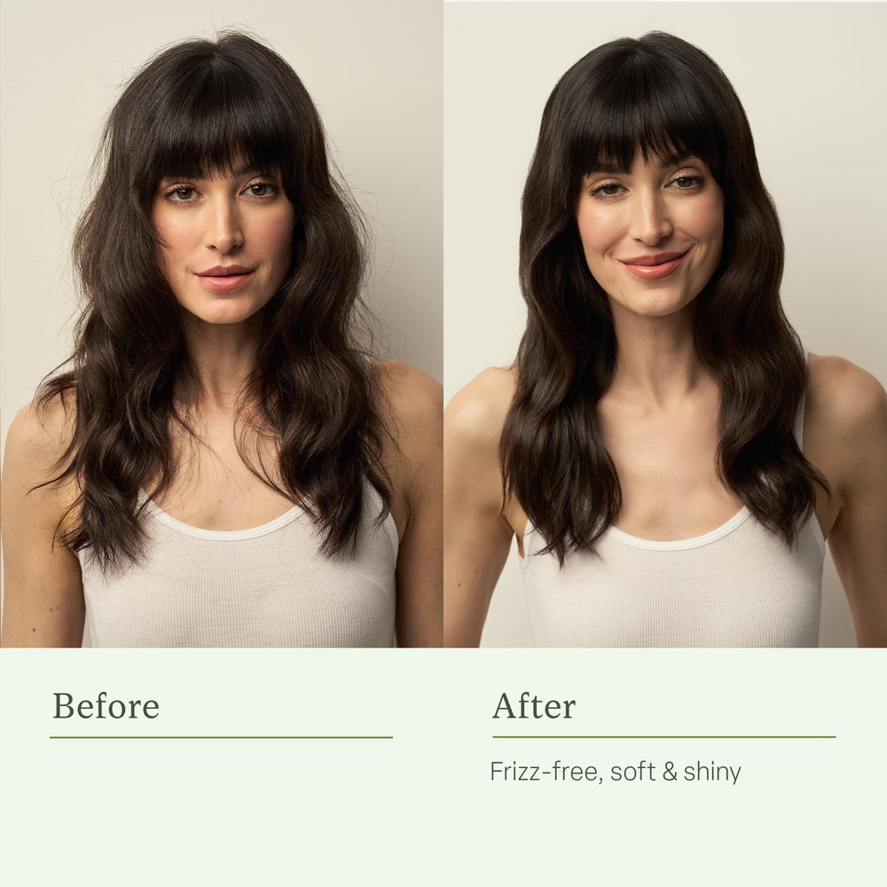 Divi Whipped Repair Mask application on damp hair demonstrates easy use.