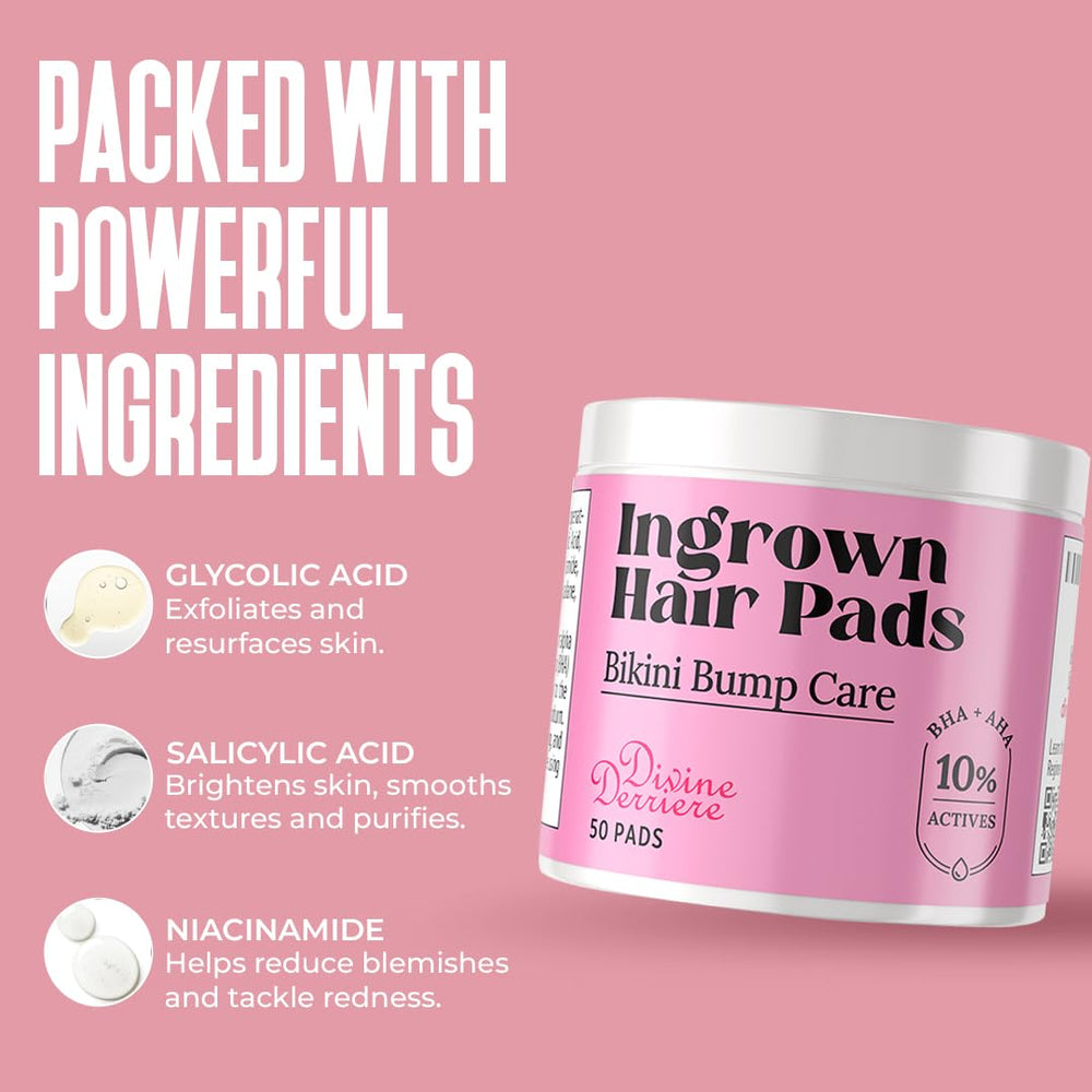 Divine Derriere pads reduce redness after shaving