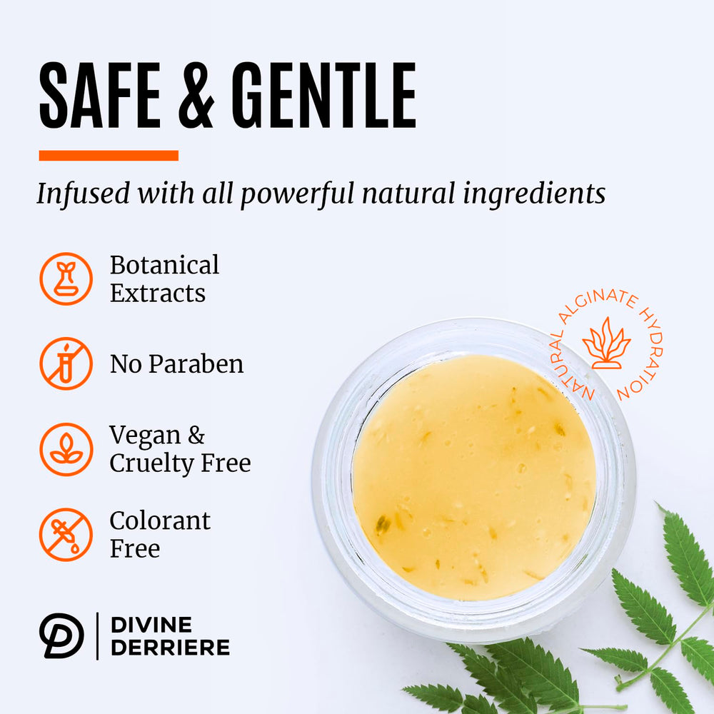 Divine Derriere – application du masque hydrogel sur visage et zone intime