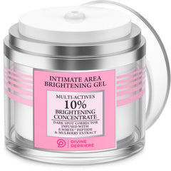 Divine Derriere bottle pour demonstrates easy application for intimate-area brightening.