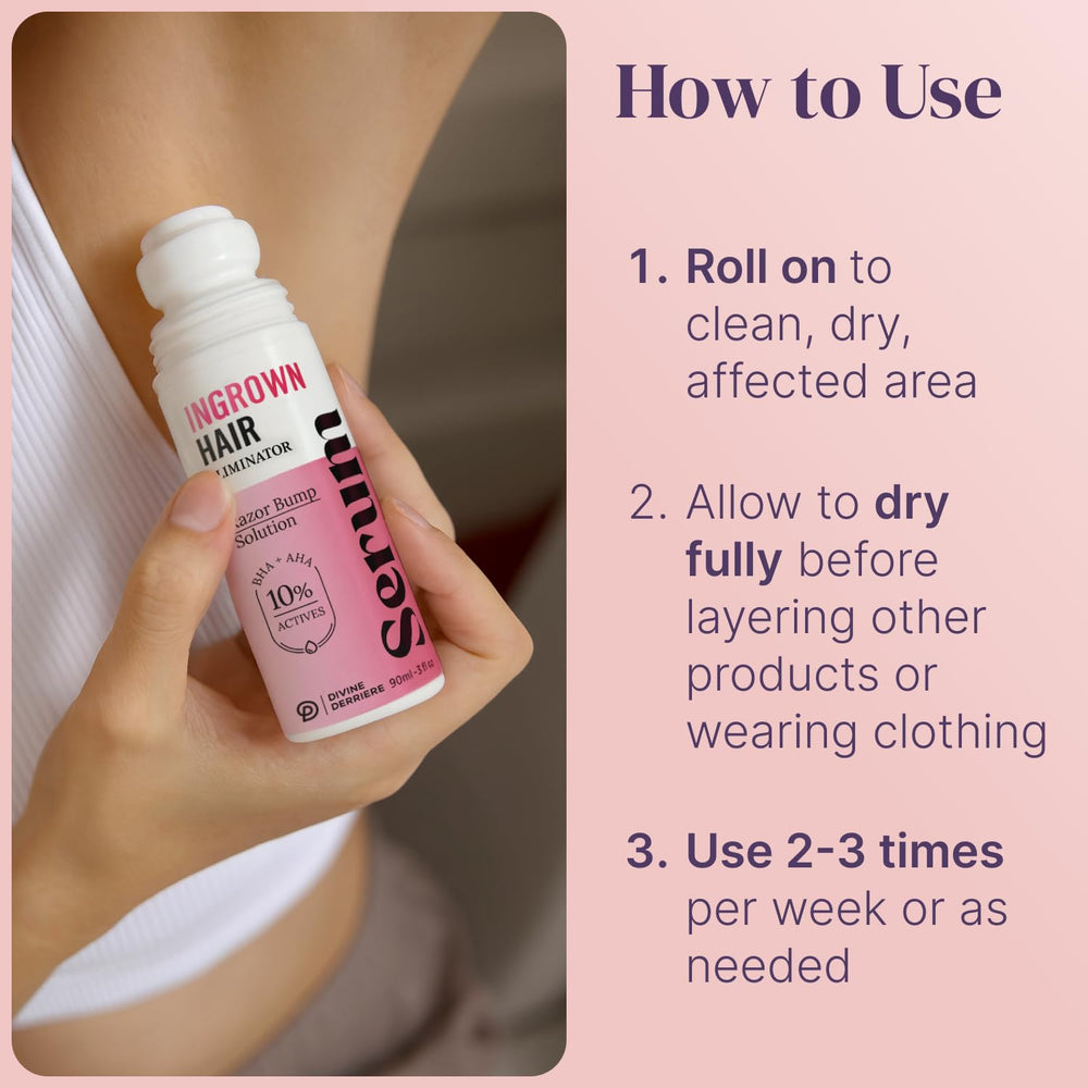 Divine Derriere Cooling Roll-On delivers fast relief during shave routine
