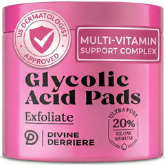Tampon acide glycolique Divine Derriere - emballage élégant.
