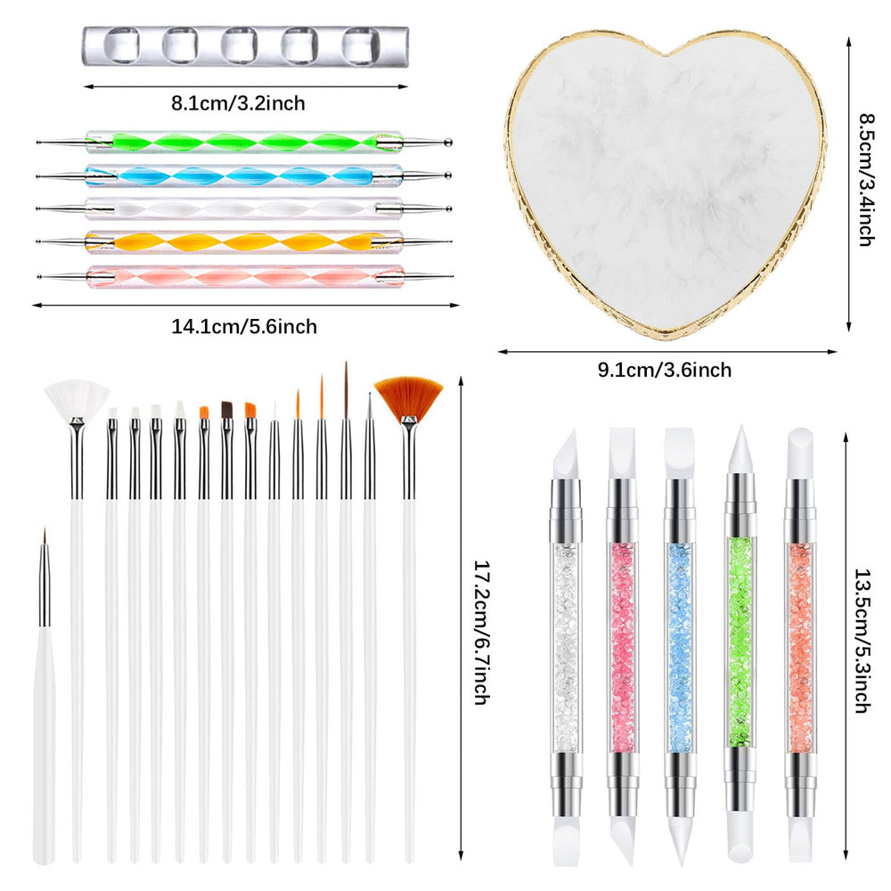 DIYCICO agate style nail art palette for color mixing and display photography