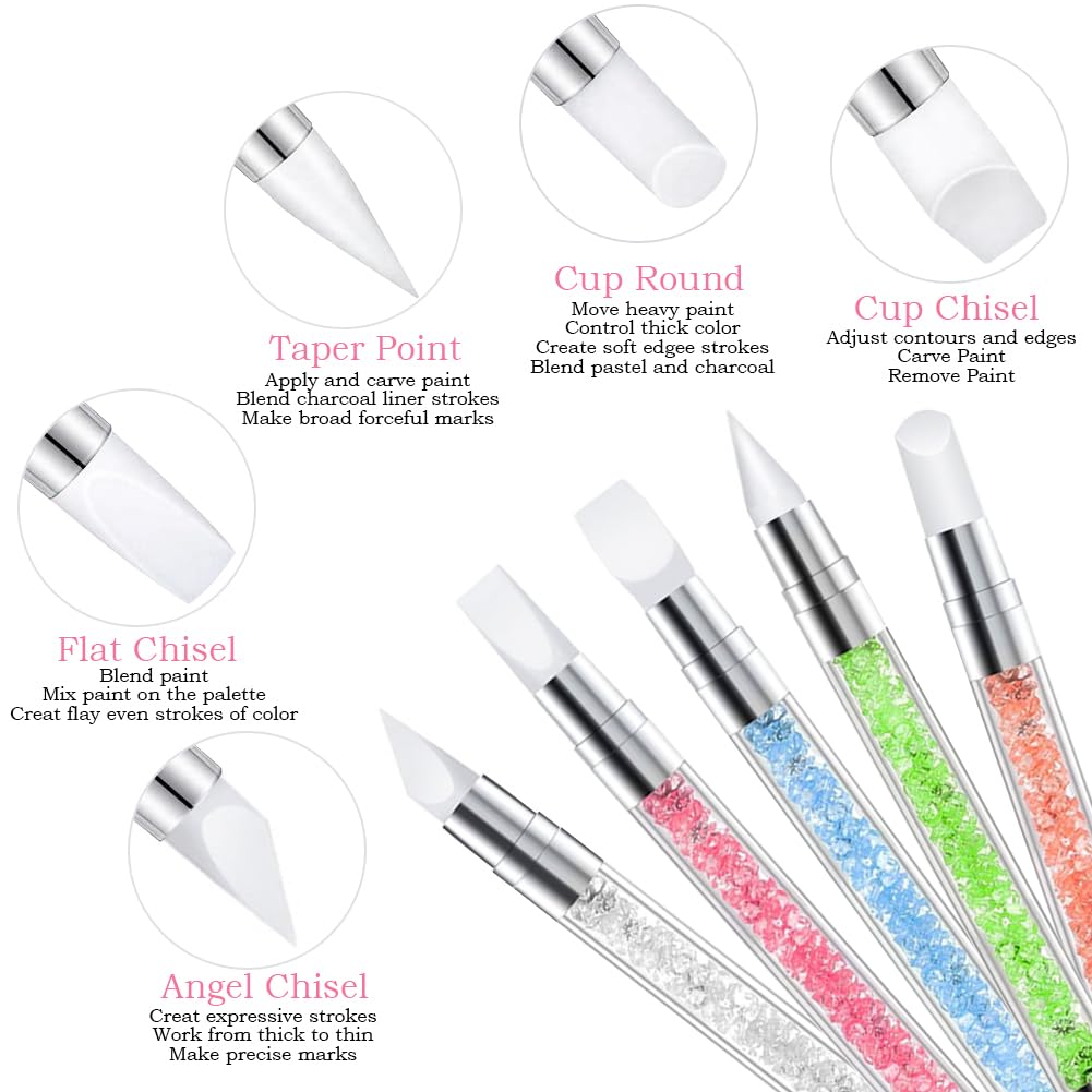DIYCICO double ended dispensing tools for versatile nail art crafting