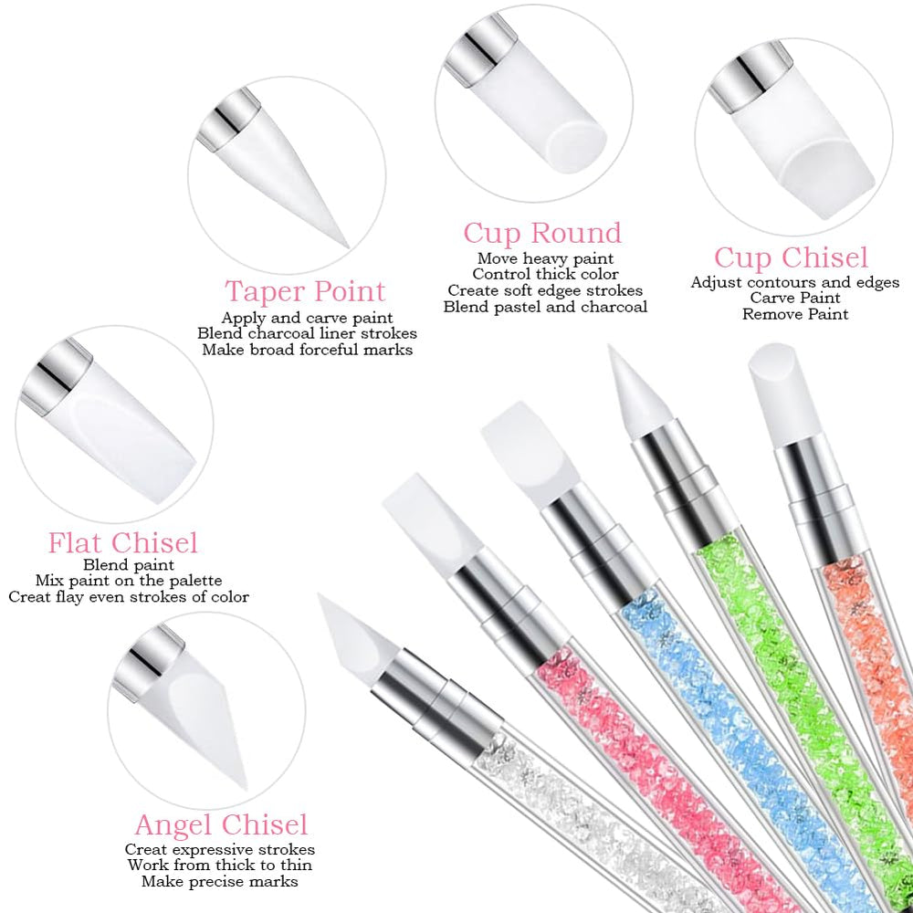 DIYCICO transparent acrylic pen holder keeps tools organized during sessions.