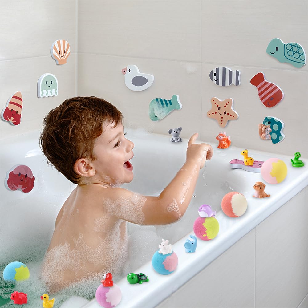 DIYDEC 20-piece bath bomb set ideal for kids and adults