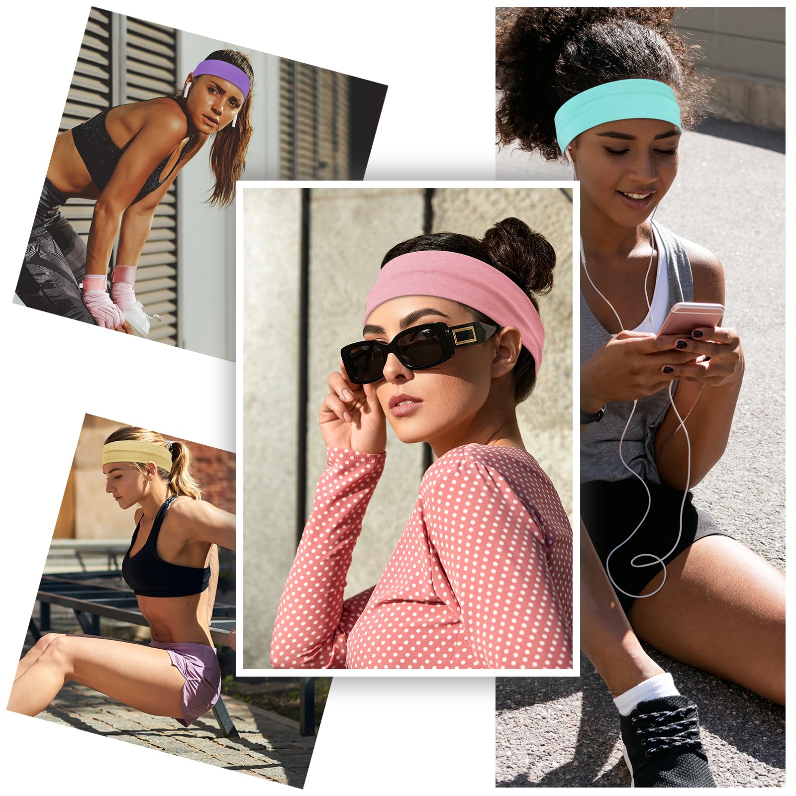 DiyJibb headbands sweat-absorb quick-dry feature during cardio workouts
